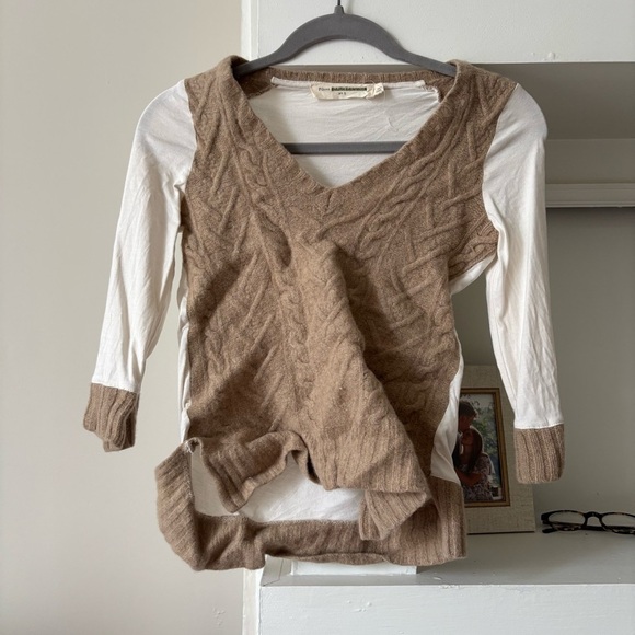 Anthropologie Pilcro and the Letterpress 3/4 Sleeve Wool Sweater Top - Picture 2 of 5
